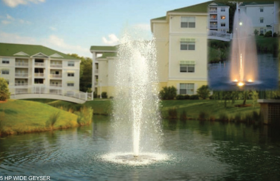 Wide geyser Aqua master