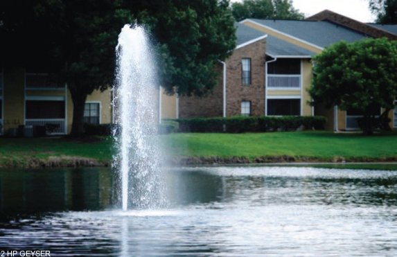 Geyser drijvende fontein